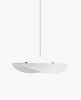 Lampa wisząca owalna materiałowa biała 90cm minimalistyczna klasyczna uniwersalna TENSE 21210 New Works